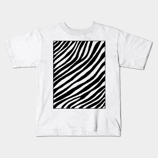 Zebra Kids T-Shirt by cinema4design